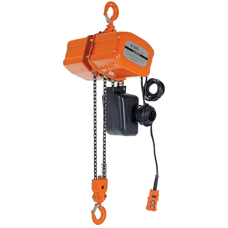 Vestil Economy Chain Hoist W/ Chain Container H-4000-3